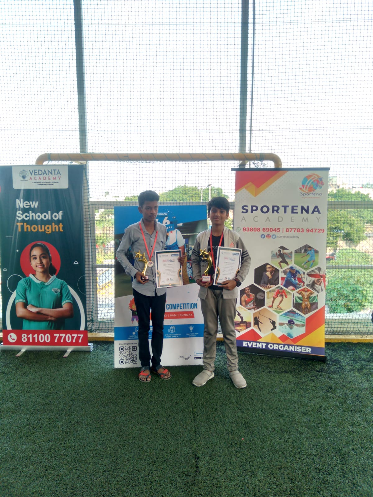 Yusuf  V of IX D won the first prize and Tamizharasan  S of  IX D won the third prize   in Sketch master drawing competition , conducted by Vedanta Academy.