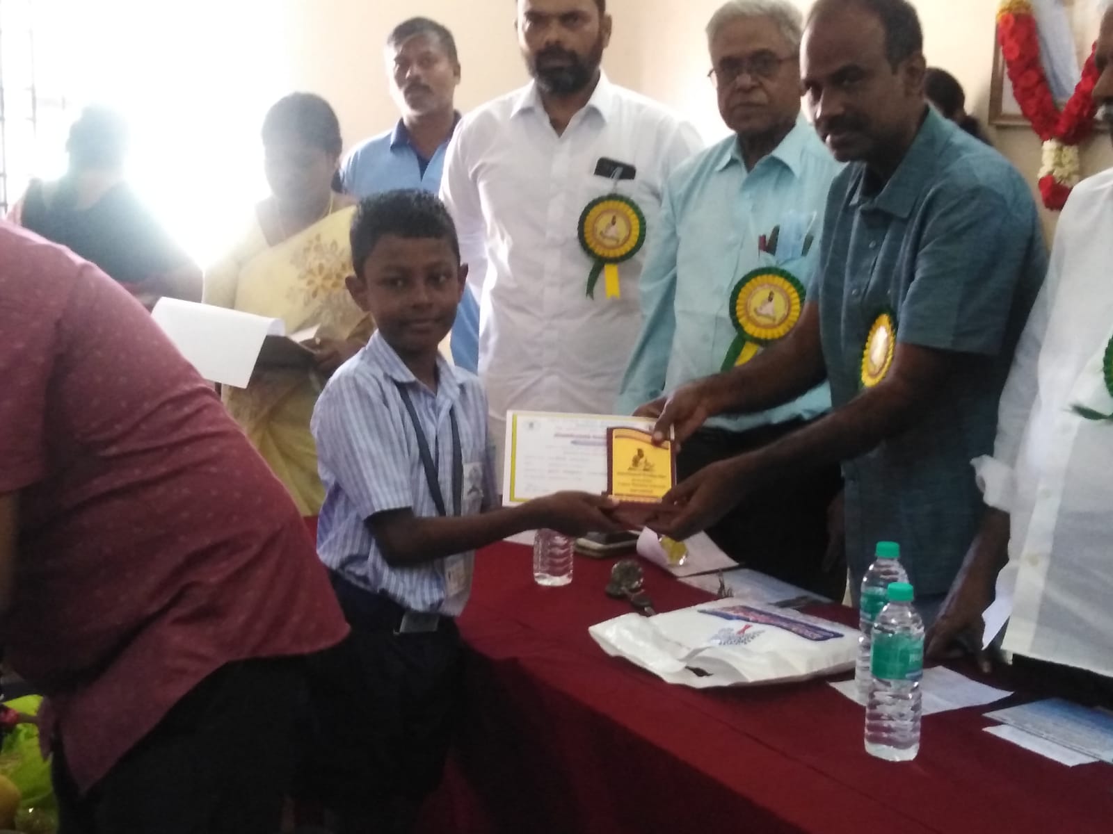 Thiruvalluvar Day Competition organized by Thiruvottiyur Social Service Society.
M. John Marcus  III   3rd prize